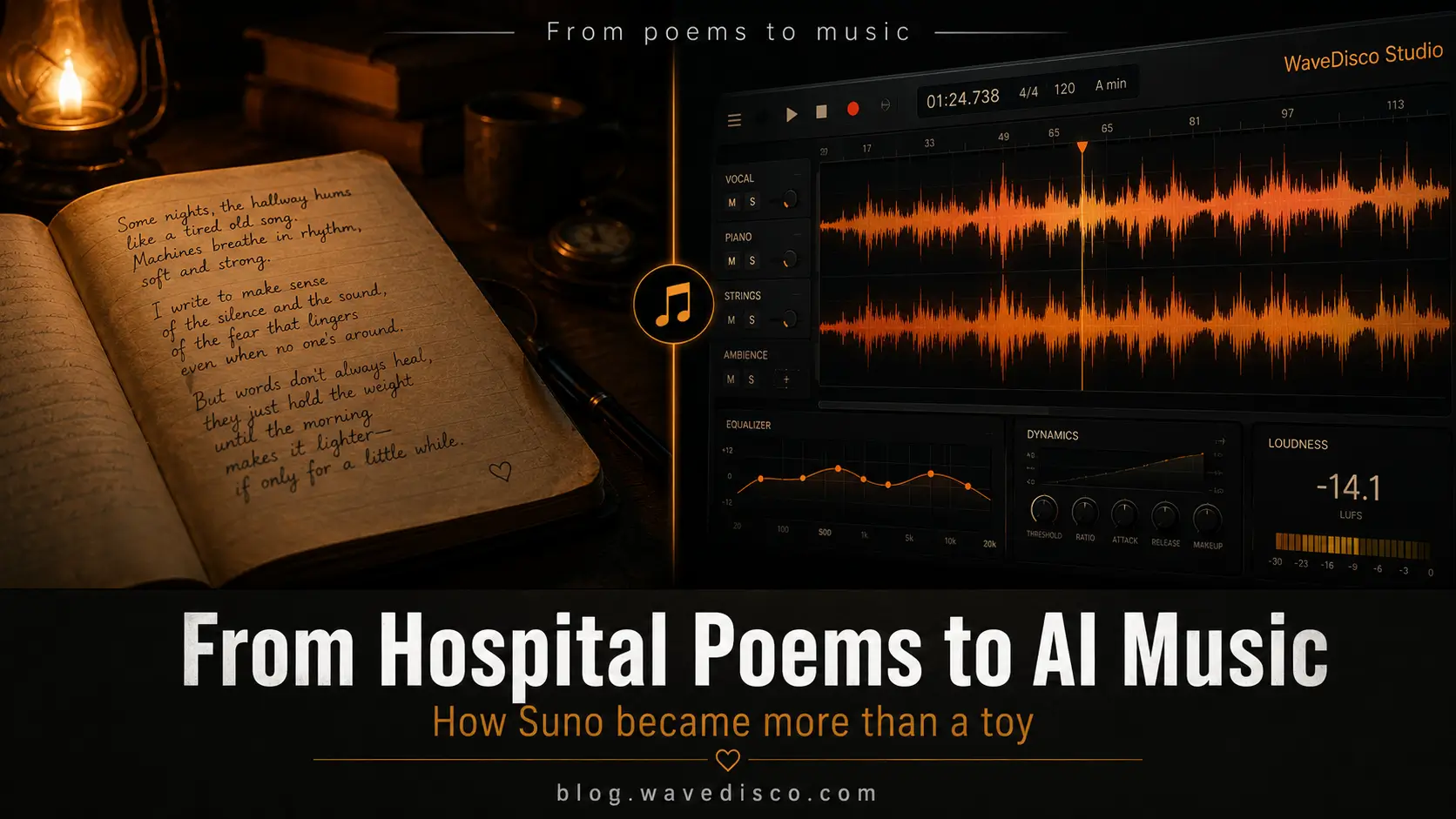 From Suno to a real product — the story behind WaveDisco From hospital poems to AI music — how writing in a German hospital at age 12 eventually led to building WaveDisco